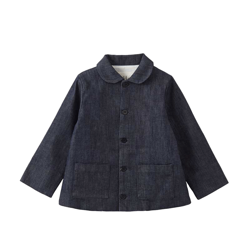 A stylish image showcasing "The Denim Jacket," a wardrobe staple that exudes classic coolness with its timeless denim fabric. This versatile jacket adds a touch of casual flair to any outfit, making it a must-have for a chic and laid-back style.